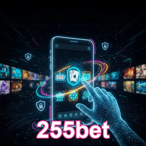 Imagem da tela do aplicativo 255bet no celular, destacando as opções de apostas, para acessar no site 255bet.