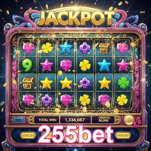 Tela de slot game com interface simples e intuitiva na 255bet